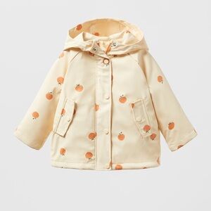 Zara girls peaches rain coat 3-4 Years